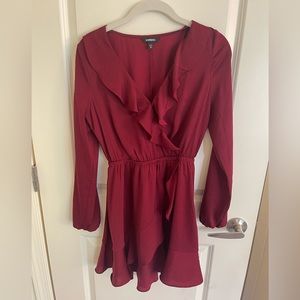 Express red dress size XS
